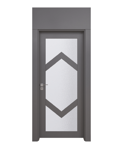 BY-262V Porte intérieure Laqué Vitrée